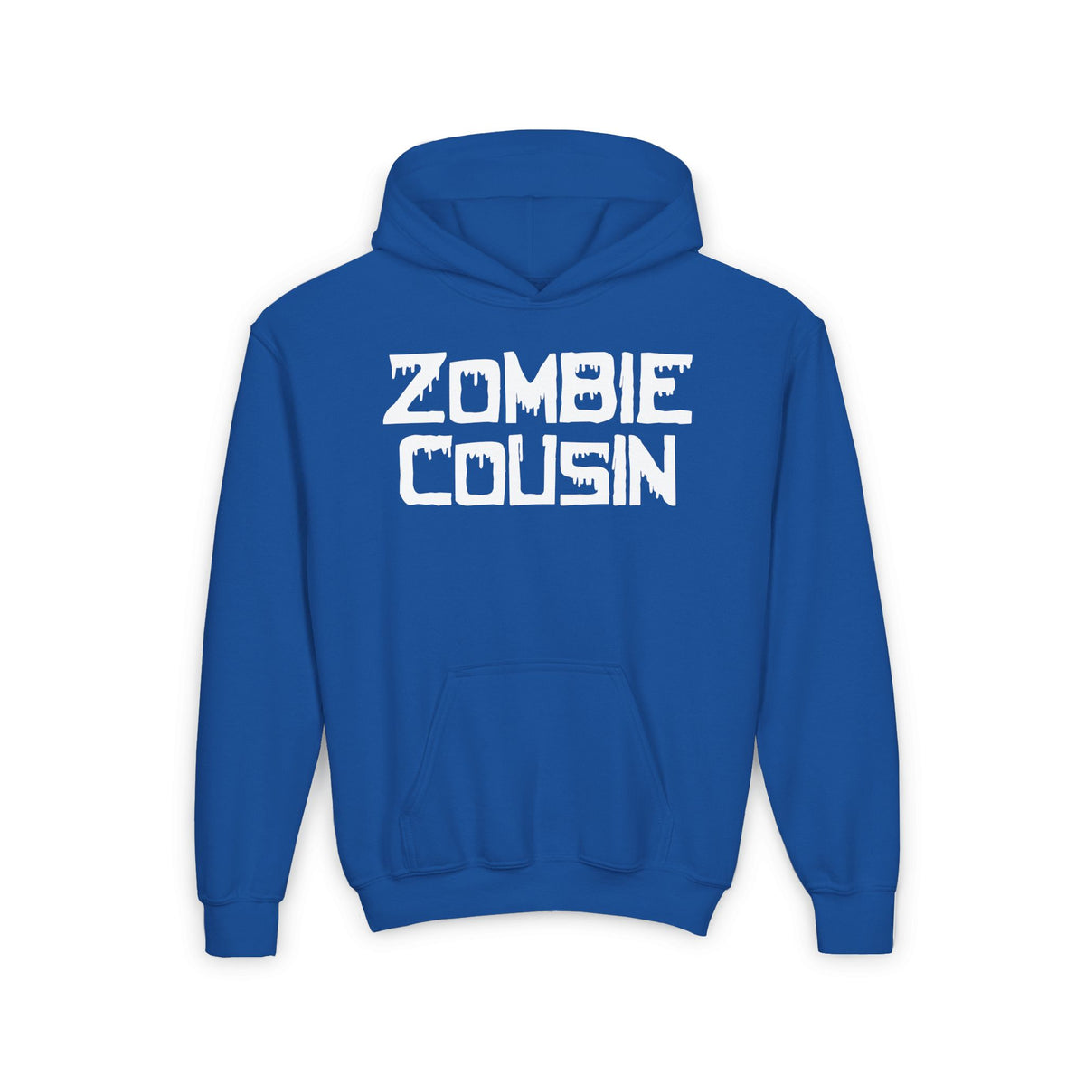 ""Zombie Cousin Youth Heavy Blend Hoodie