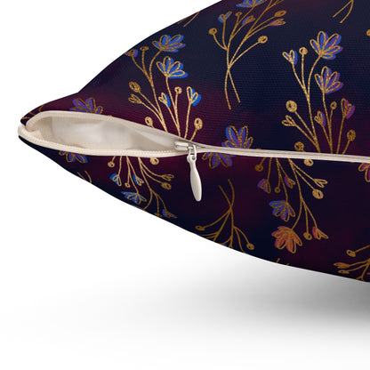 Golden Grove Midnight Throw Pillow