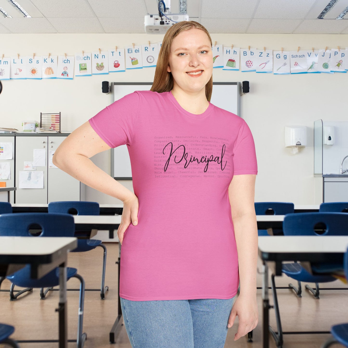 Principal (Descriptive Words) Adult T-shirt