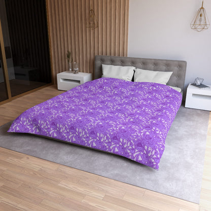 Lavender Peony Symphony Duvet Bedding Set