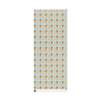 Cute Safari Animals Wrapping Paper