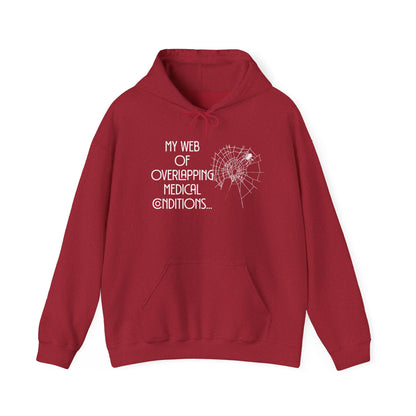 My Web of Overlapping Medical Conditions Heavy Blend™ Hooded Sweatshirt