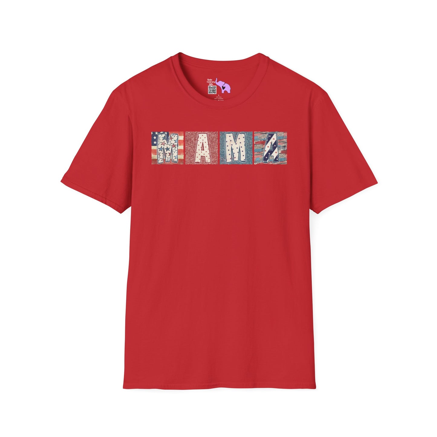 Mama (America Colors) Adult T-shirt