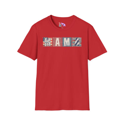 Mama (America Colors) Adult T-shirt