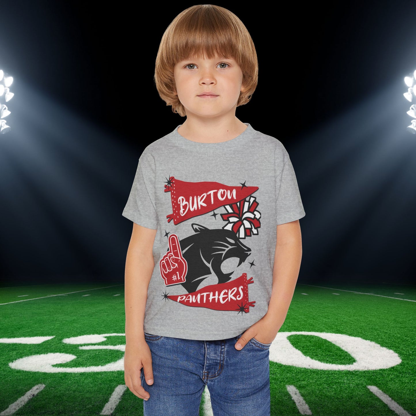 Burton Panthers #1 Heavy Cotton™ Toddler T-shirt