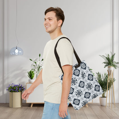 Lisbon Noir Canvas Tote Bag