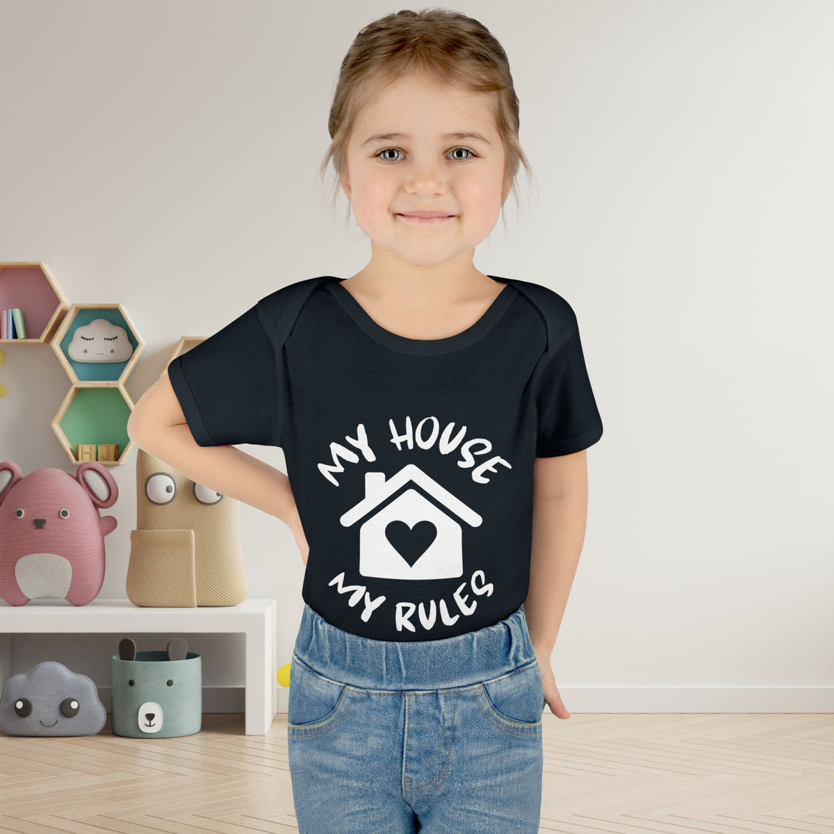 My House My Rules Infant Baby Rib Bodysuit