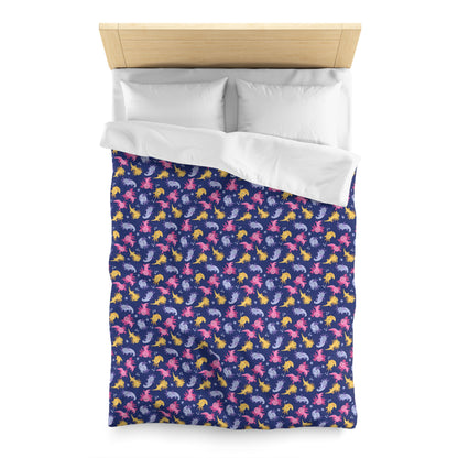 Axolotl Lagoon Microfiber Duvet Cover