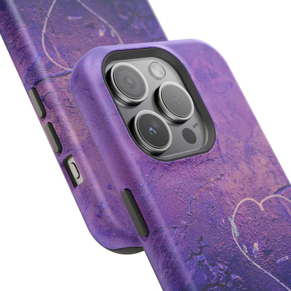 Purple Heart Wall MagSafe® Compatible Tough Case for iPhone