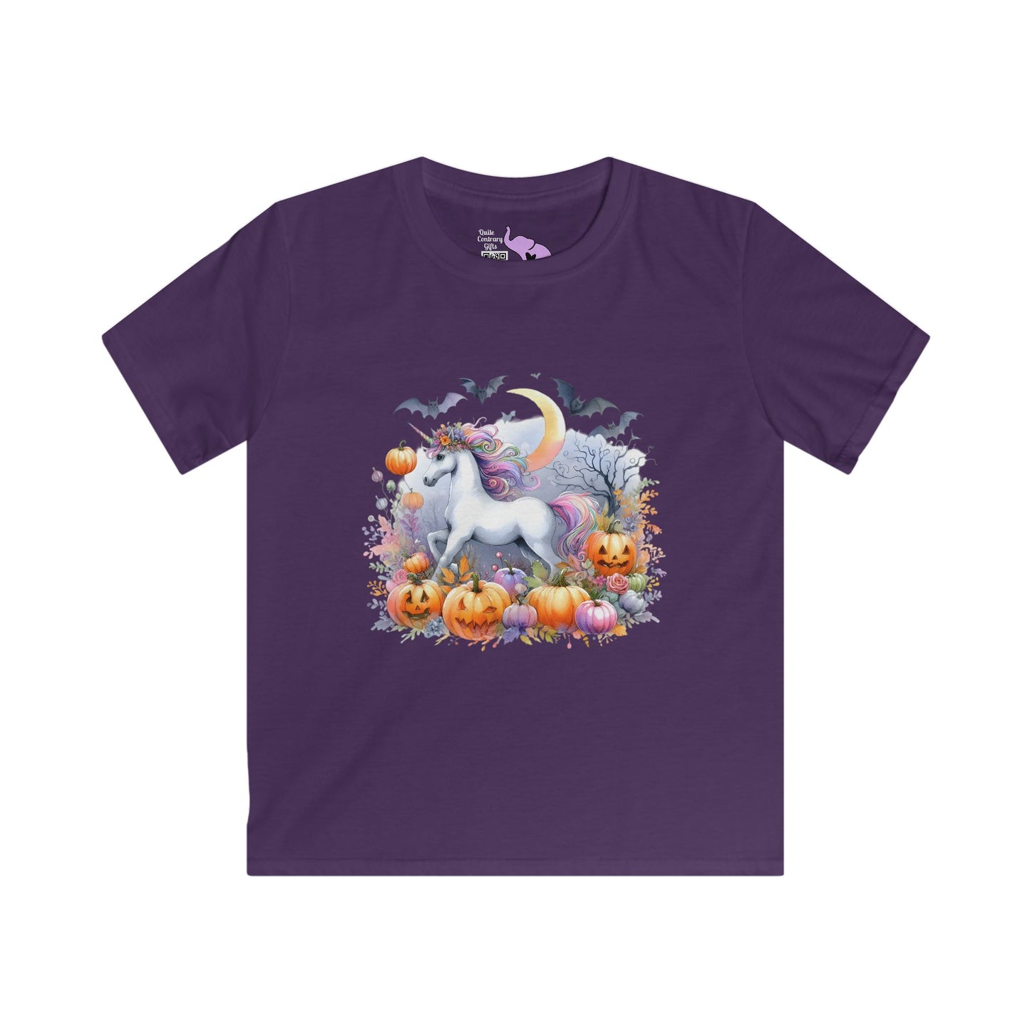Halloween Unicorn Youth Softstyle Tee