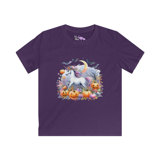 Halloween Unicorn Youth Softstyle Tee