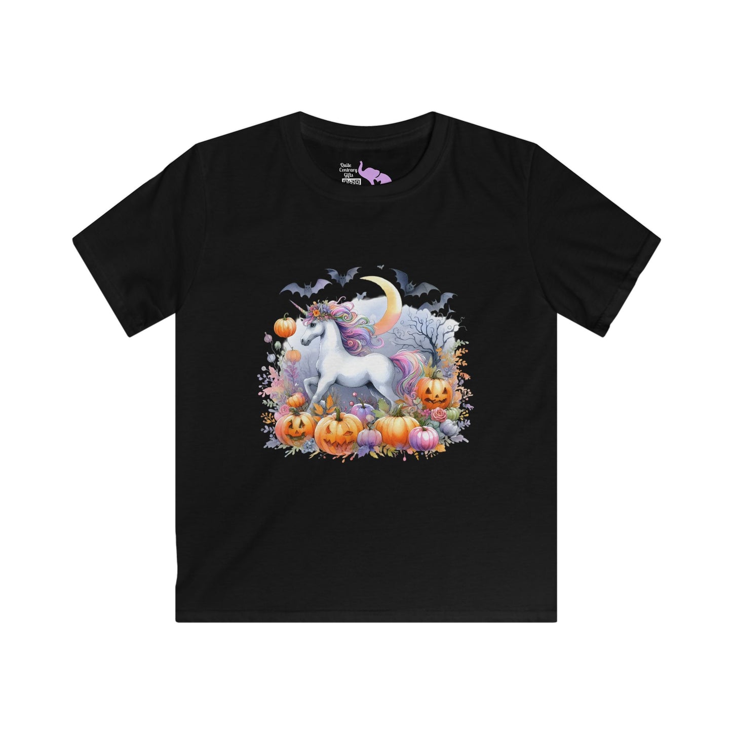 Halloween Unicorn Youth Softstyle Tee