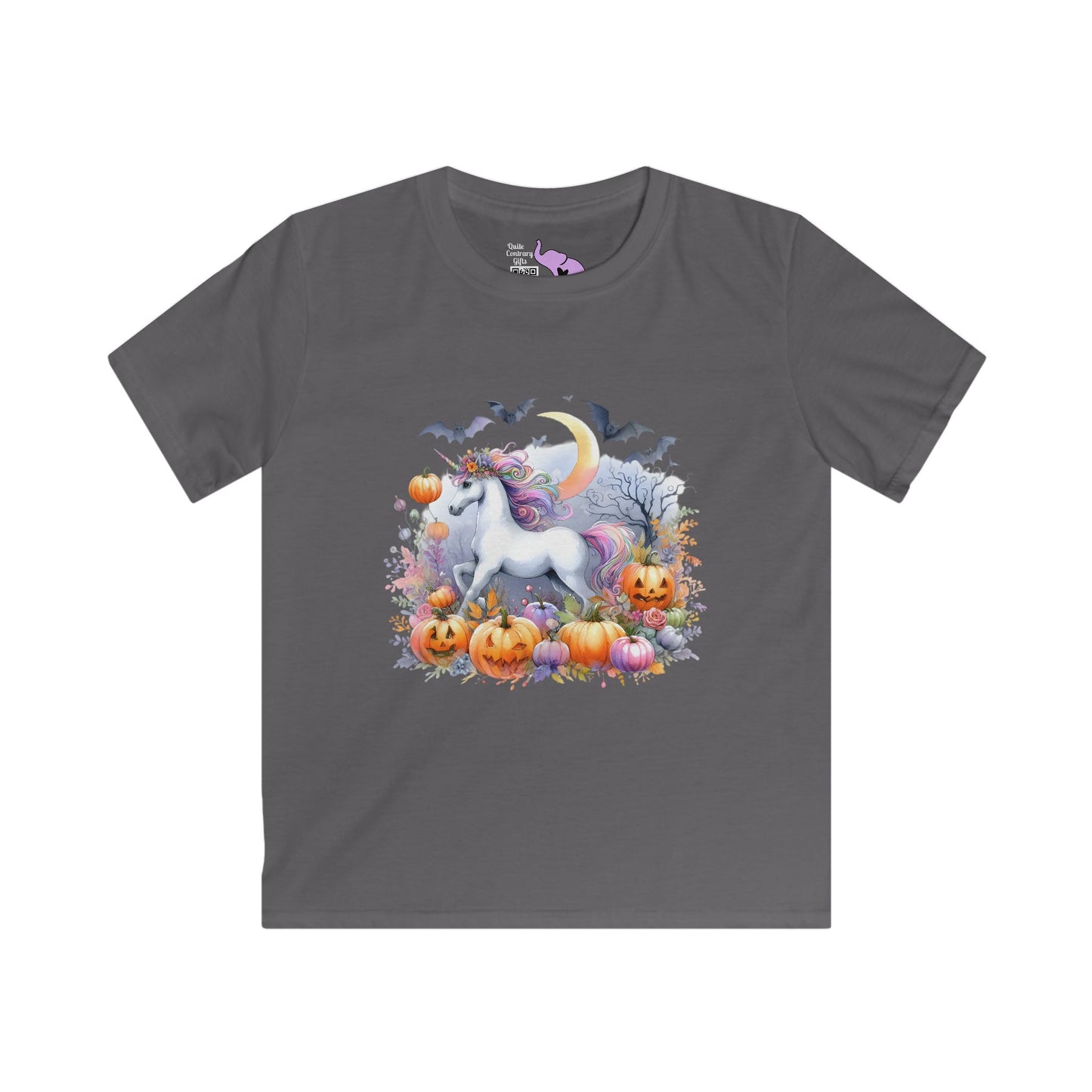 Halloween Unicorn Youth Softstyle Tee