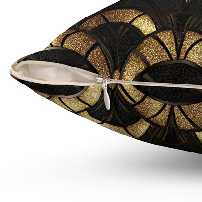 Gilded Elegance Throw Pillow