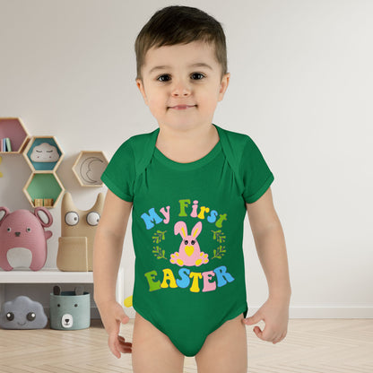 My First Easter (2) Infant Baby Rib Bodysuit