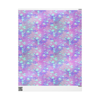 Lavender Mist Camo Wrapping Paper