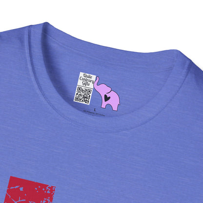 Red & Blue Texas Longhorn Adult Tshirt