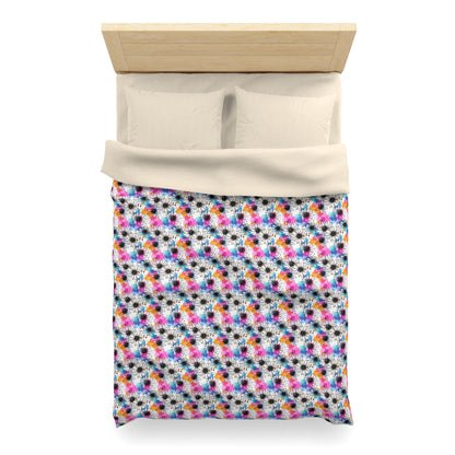 Watercolor Daisy Dream Microfiber Duvet Cover