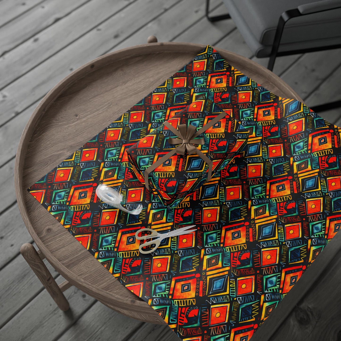 Abundance Rhythm Kwanzaa Wrapping Paper