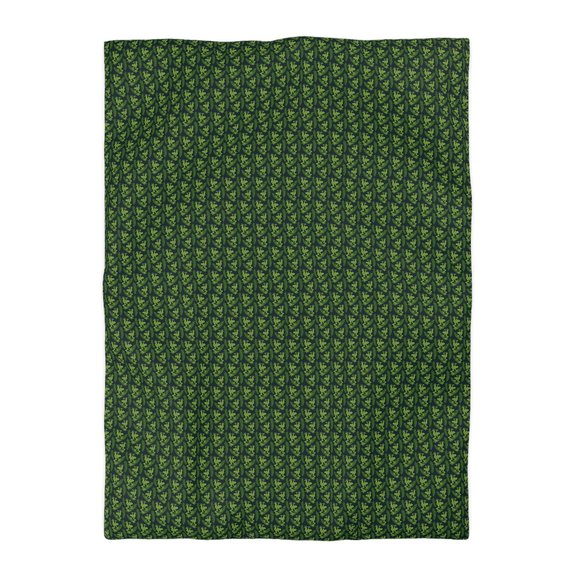 Emerald Canopy Frogs Microfiber Duvet Cover