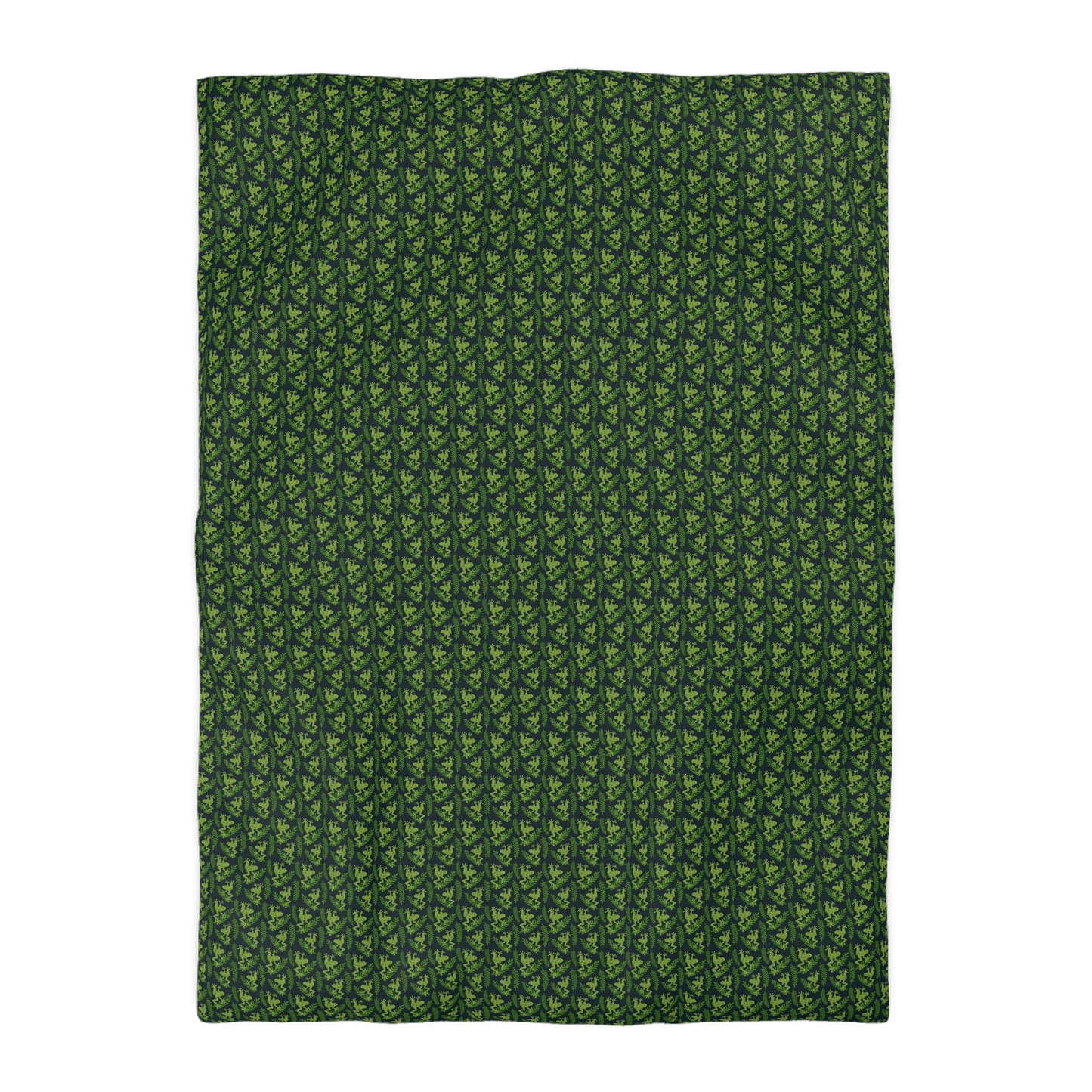 Emerald Canopy Frogs Microfiber Duvet Cover