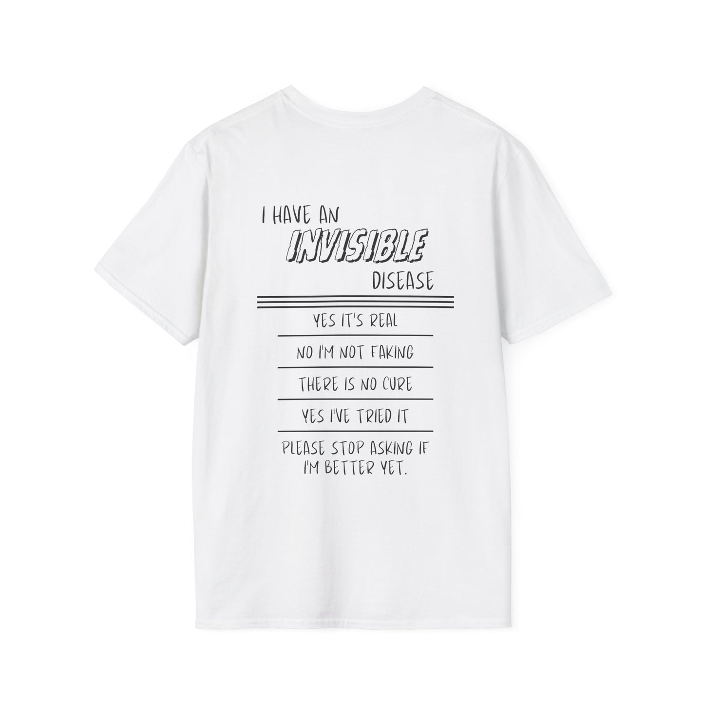 I'm An INVISIBLE Warrior Invisible Illness Adult T-shirt