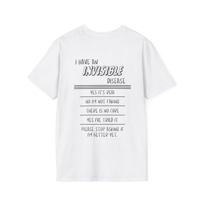 I'm An INVISIBLE Warrior Invisible Illness Adult T-shirt