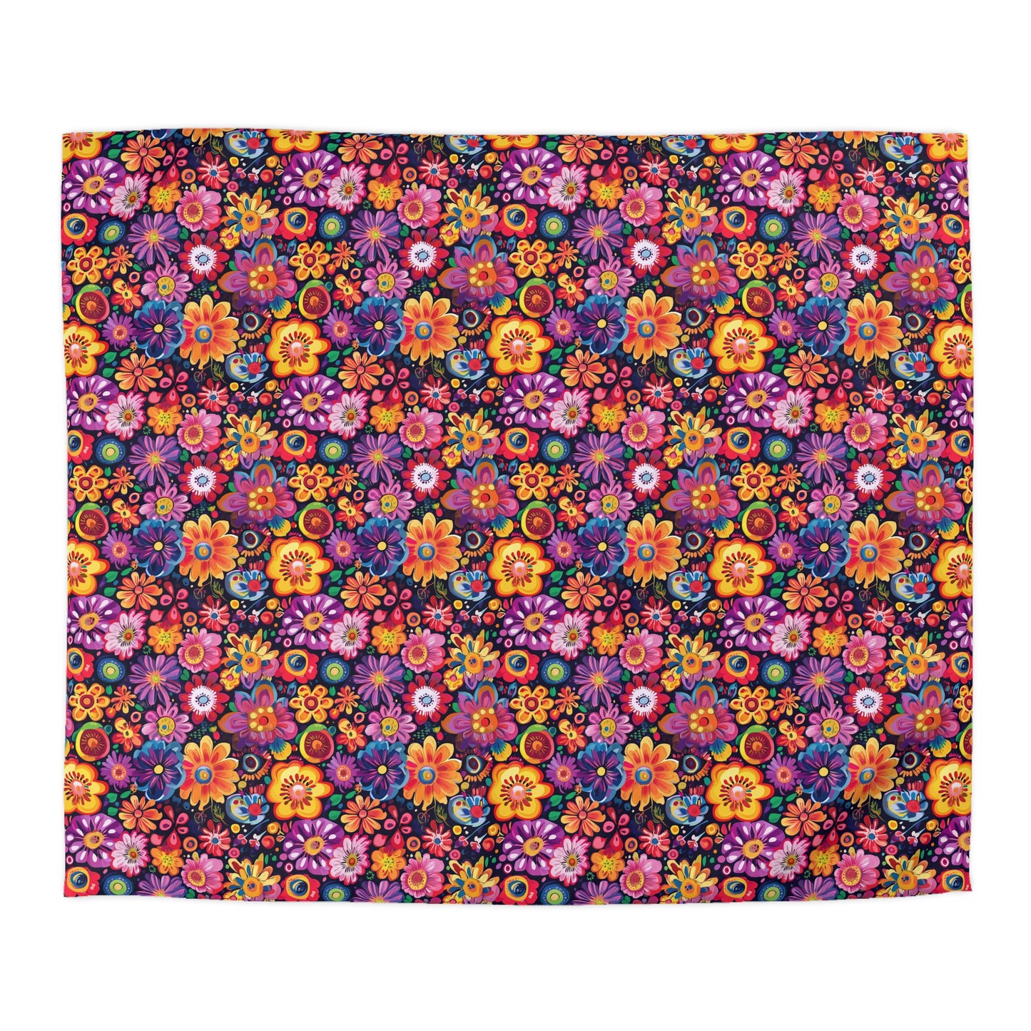 Floral Fiesta Microfiber Duvet Cover