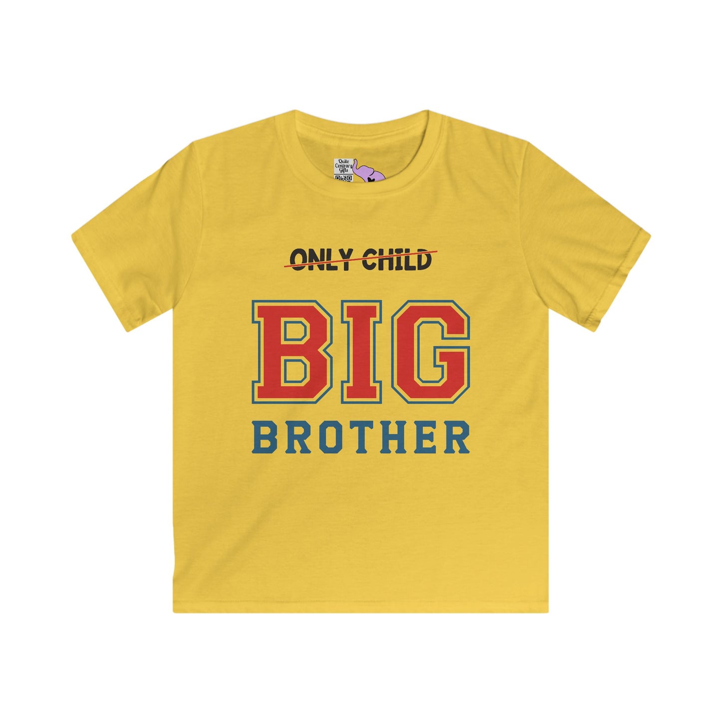 Promoted To Big Brother from Only Child Youth Softstyle Tee
