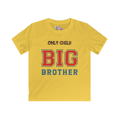 Promoted To Big Brother from Only Child Youth Softstyle Tee