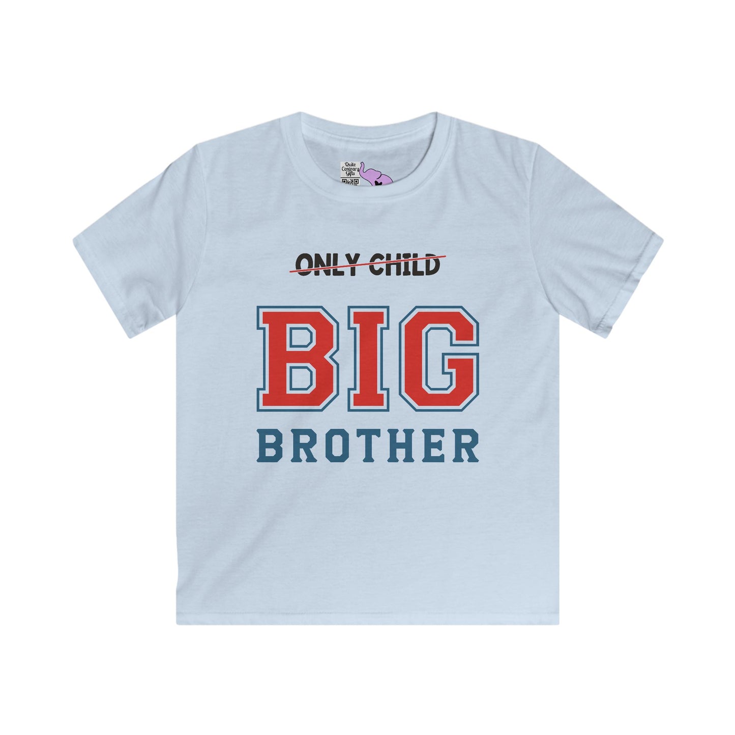 Promoted To Big Brother from Only Child Youth Softstyle Tee