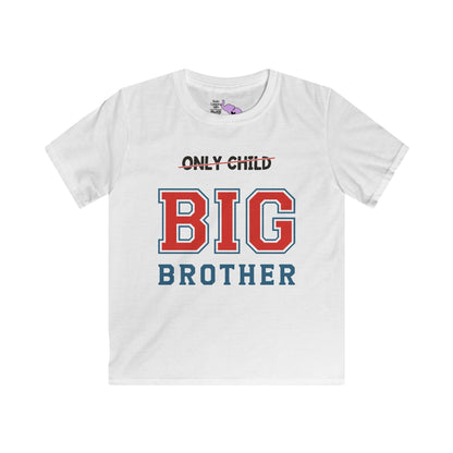 Promoted To Big Brother from Only Child Youth Softstyle Tee