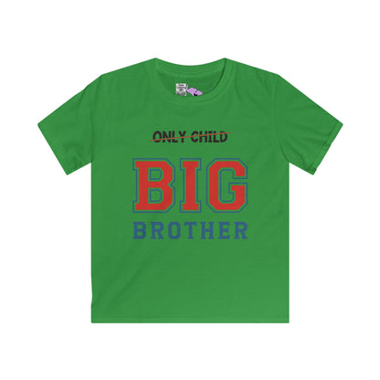 Promoted To Big Brother from Only Child Youth Softstyle Tee
