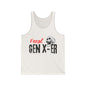 Feral GenXer w/Skull Unisex Jersey Tank