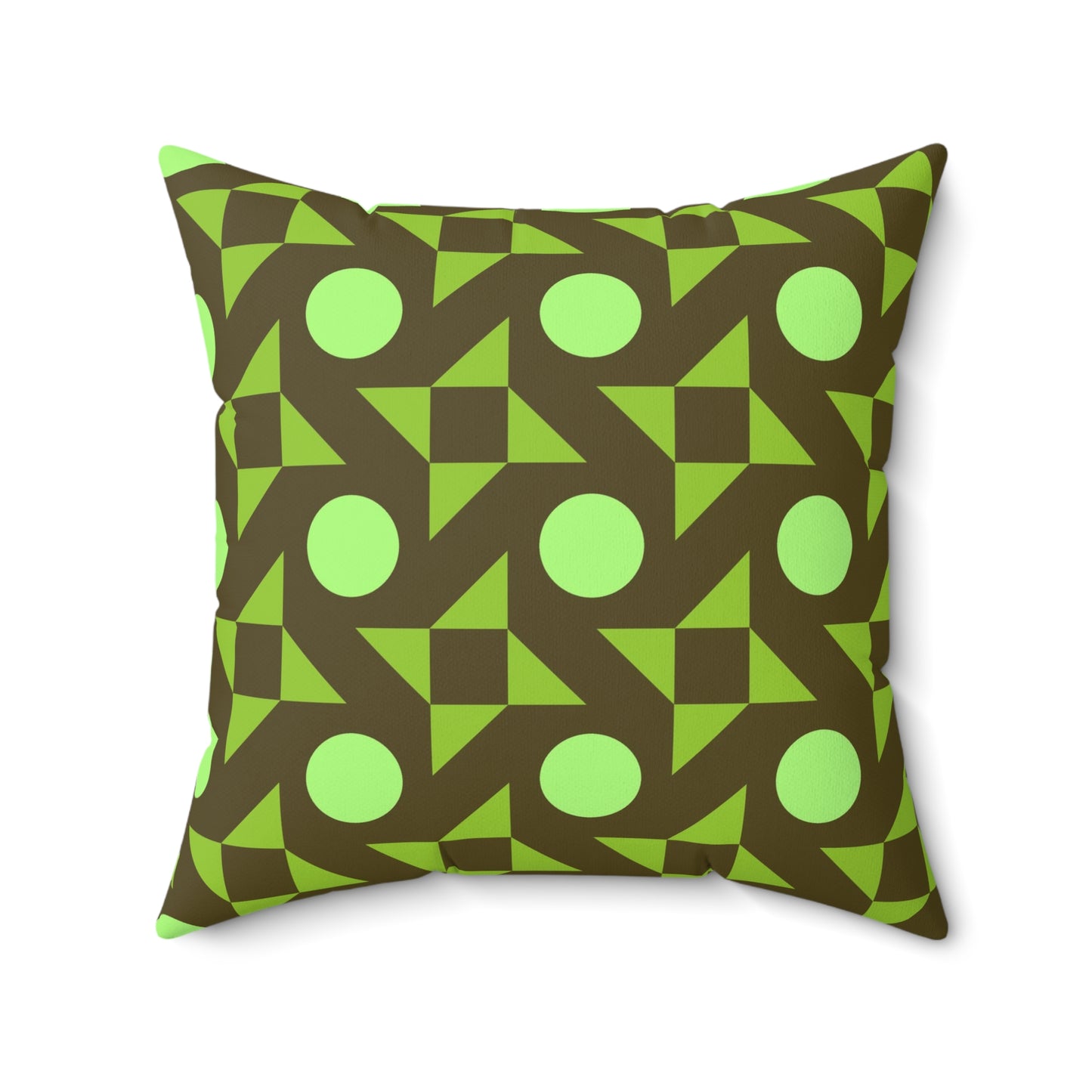 Pistachio Pinwheels Throw Pillow