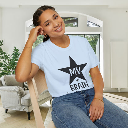 My Brain Has Too Many Tabs Open (Star) Adult T-shirt