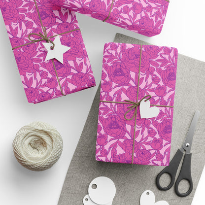 Blush Peony Garden Wrapping Paper