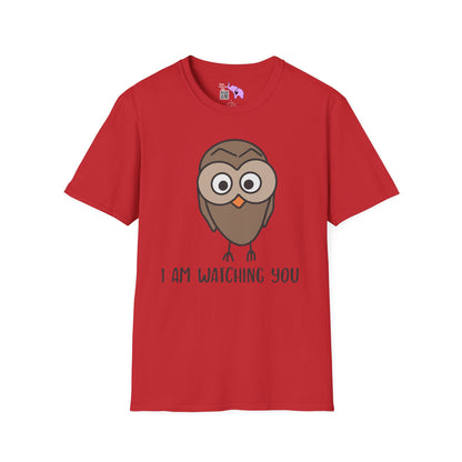 I Am Watching You (Owl) Adult T-shirt