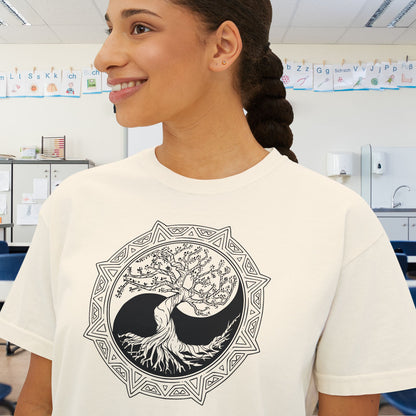 Tree of Life Yin Yang 6 Women's Boxy Tee