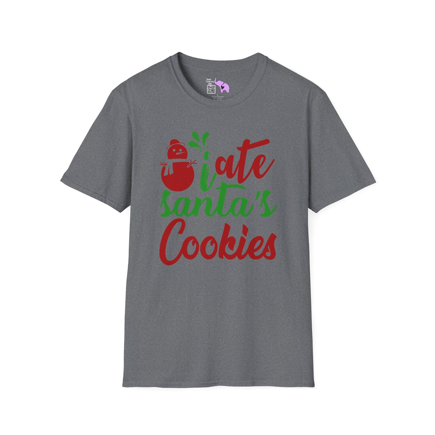 I Ate Santa's Cookies Adult T-shirt