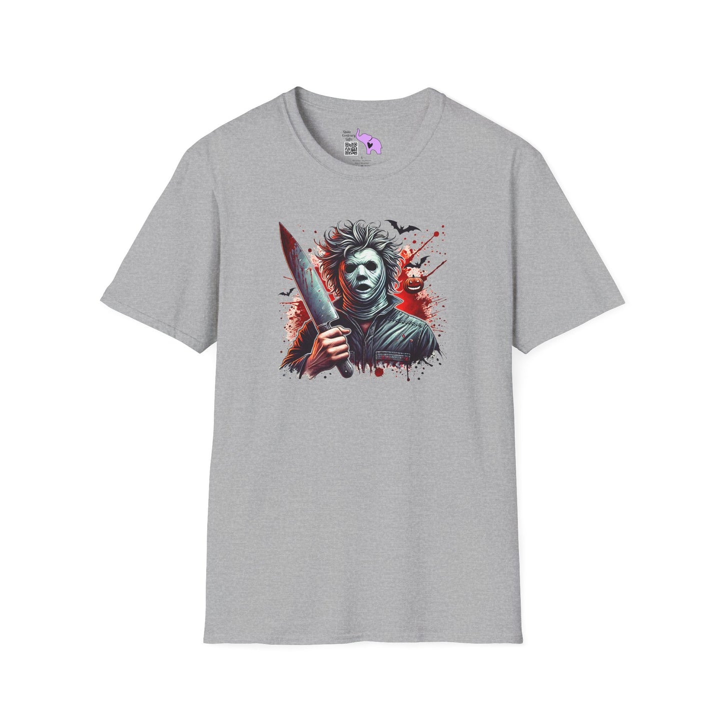 Creepy Halloween Slasher Adult T-shirt