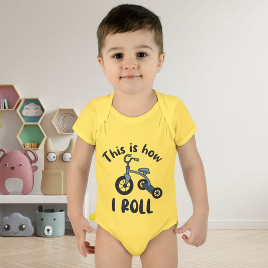 This is How I Roll (Tricycle) Baby Rib Bodysuit