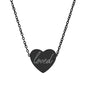 'loved' Engraved Heart Necklace