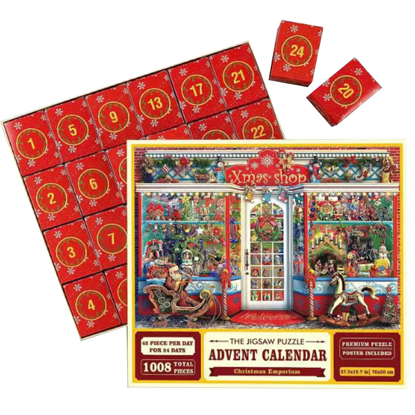 24 Day Christmas Puzzle Advent Calendar 1008 Pieces