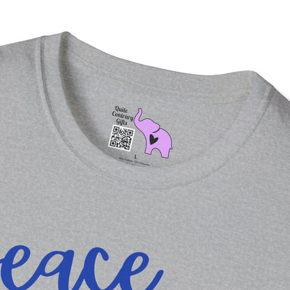 Peace Love Back The Blue Adult T-shirt