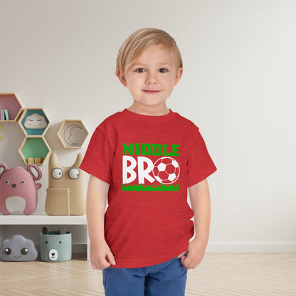 Middle Bro (Soccer Ball) Toddler Tee