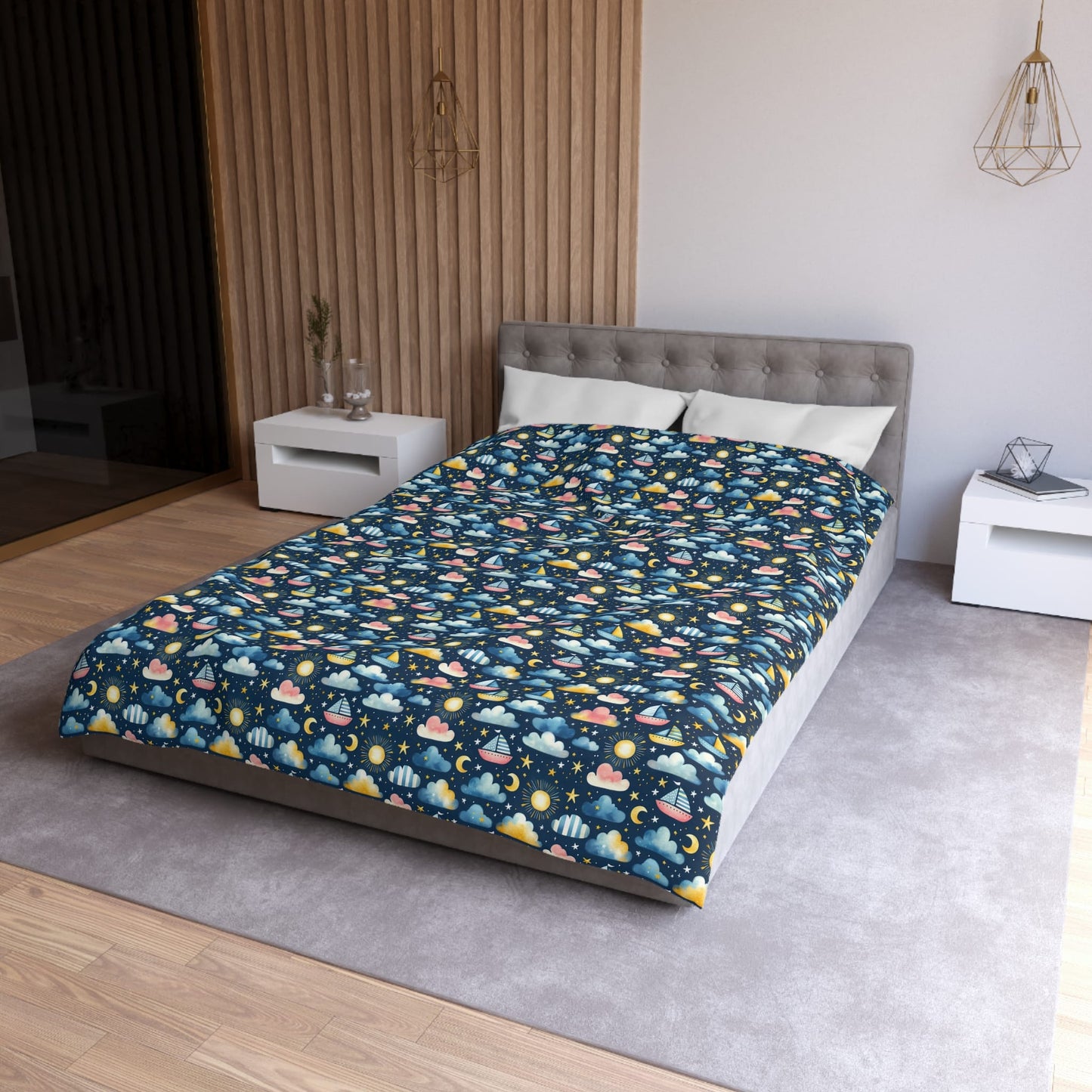 Night Sail Dreams Microfiber Duvet Cover