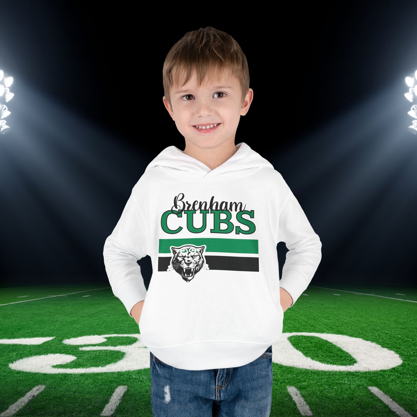 Brenham Cubs w/Mascot & Stripes Toddler Hoodie