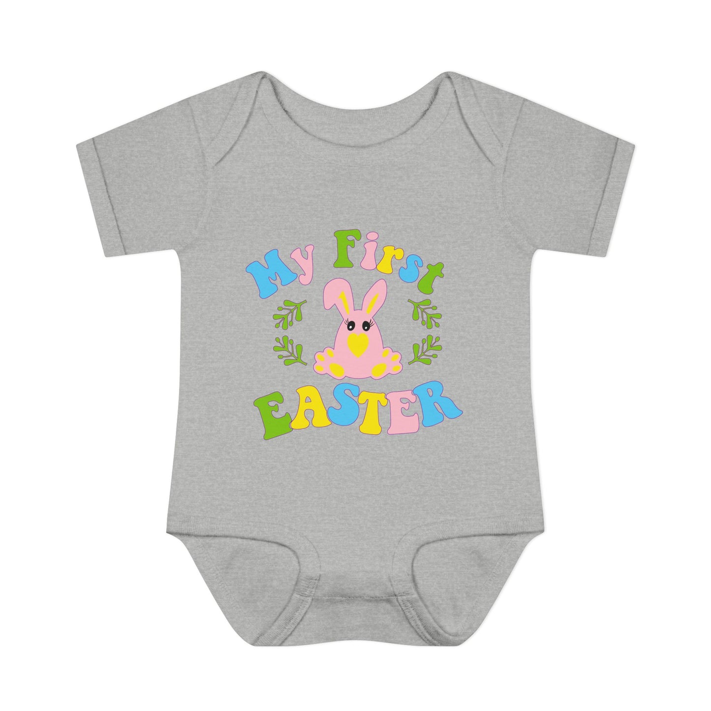 My First Easter (2) Infant Baby Rib Bodysuit