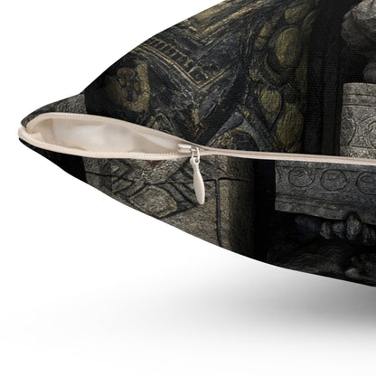 Guardians of the Spire Throw Pillow
